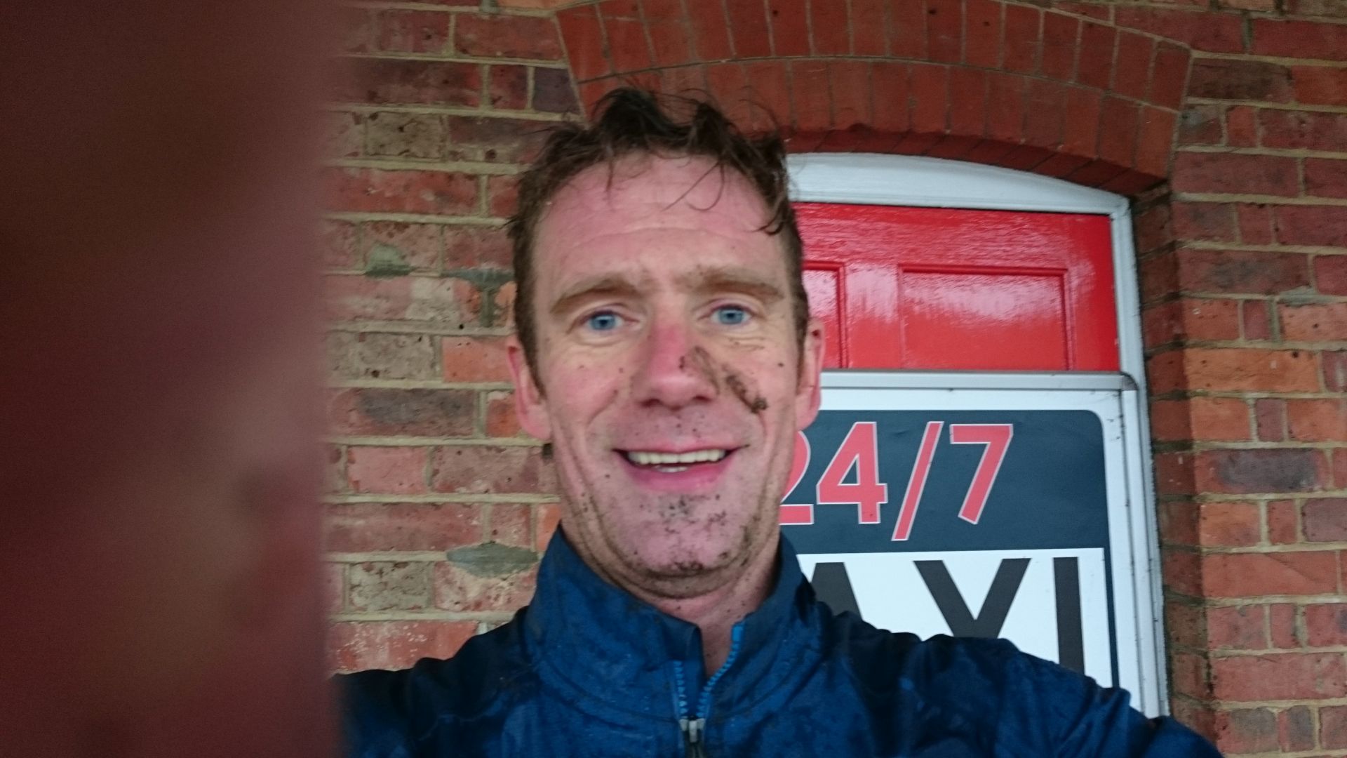 Happy riding face