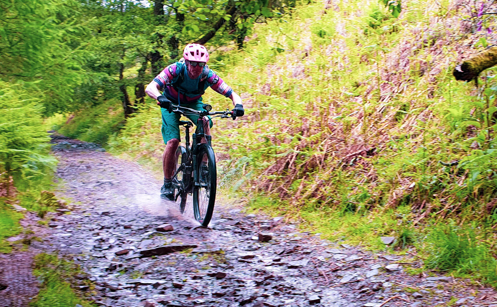 BackPedalling Andy riding